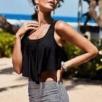 Buy swimwear for women at a store.