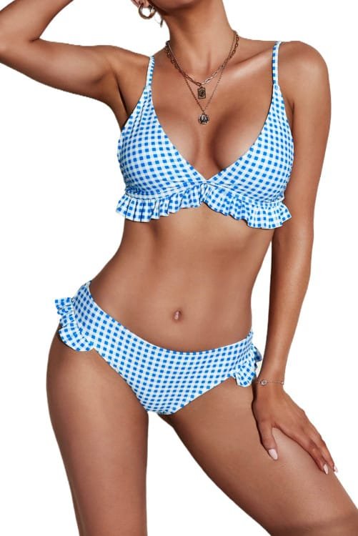 Buy swimwear for women at a store.
