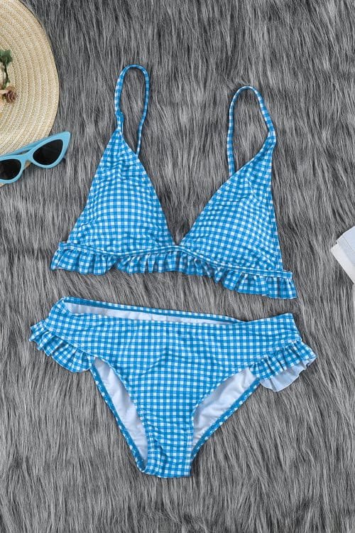Buy swimwear for women at a store.
