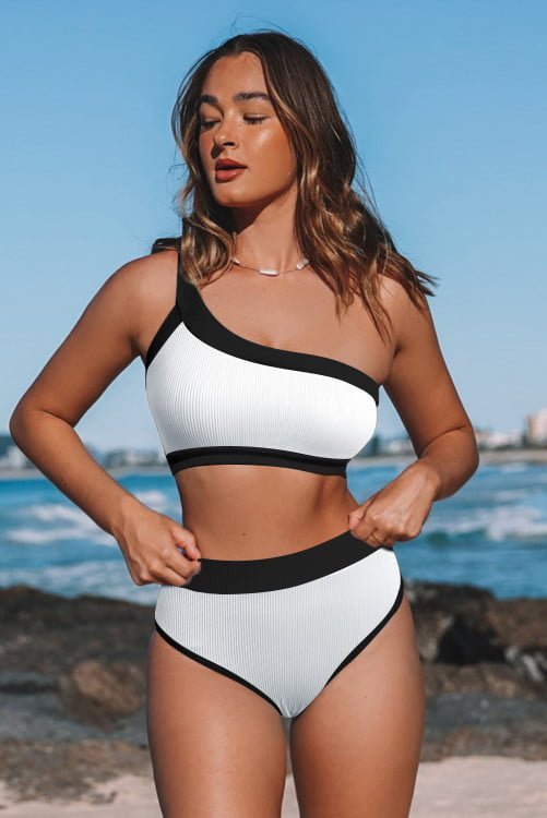 Buy swimwear for women at a store.