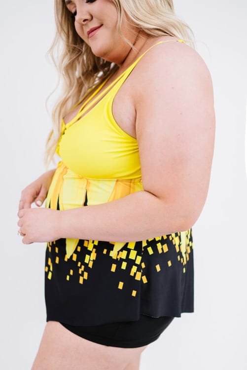 Buy swimwear for women at a store.