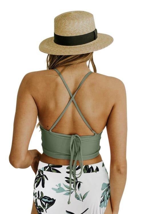 Buy swimwear for women at a store.