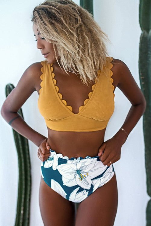 Buy swimwear for women at a store.