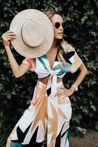 Buy swimwear for women at a store.