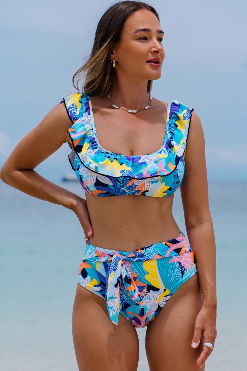 Buy swimwear for women at a store.