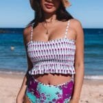 Buy swimwear for women at a store.