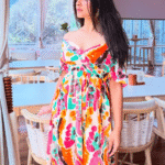 Women's Boho tie-dye maxi dress for women