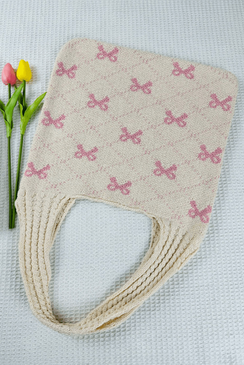 Buy Textured Knit Shoulder Bag