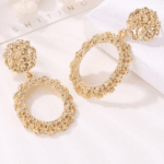 Buy Glittering Gold Dangle Earrings